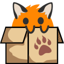 A fox in a box.